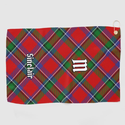 Clan Sinclair Tartan Golfhanddoek (Horizontaal)