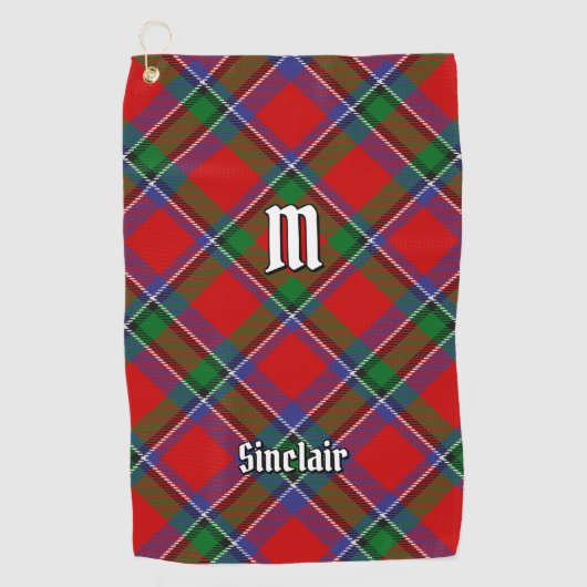 Clan Sinclair Tartan Golfhanddoek (Voorkant)