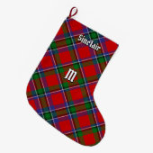Clan Sinclair Tartan Grote Kerstsok (Voorkant (Hangend))