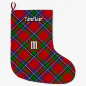 Clan Sinclair Tartan Grote Kerstsok (Voorkant)