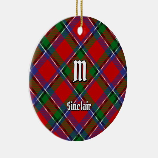Clan Sinclair Tartan Keramisch Ornament (Rechts)