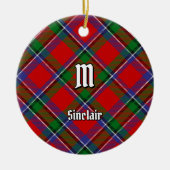 Clan Sinclair Tartan Keramisch Ornament (Voorkant)