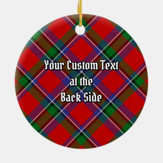Clan Sinclair Tartan Keramisch Ornament (Achterkant)