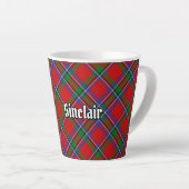 Clan Sinclair Tartan Latte Mok (Rechterhoek)