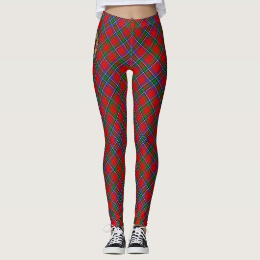 Clan Sinclair Tartan Leggings (Voorkant)