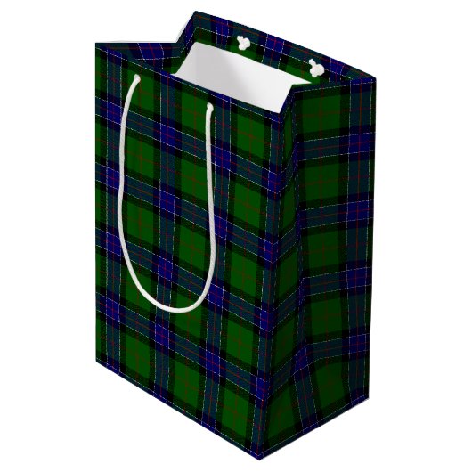 Clan Sinclair Tartan Medium Cadeauzakje (Achterkant Gekanteld)