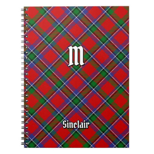 Clan Sinclair Tartan Notitieboek (Voorkant)