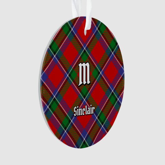 Clan Sinclair Tartan Ornament (voorkant)