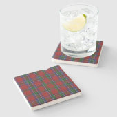Clan Sinclair Tartan Pset Stone Onderzetter (Zijkant)