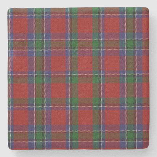 Clan Sinclair Tartan Pset Stone Onderzetter (Voorkant)