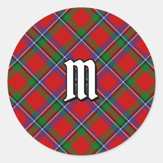 Clan Sinclair Tartan Ronde Sticker (Voorkant)