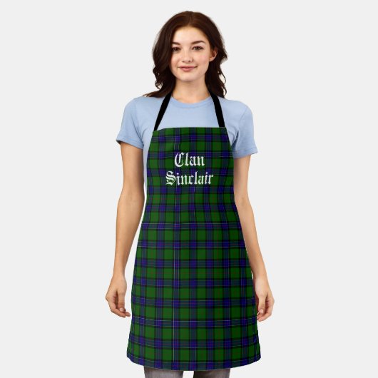 Clan Sinclair Tartan  Schort (Gedragen)