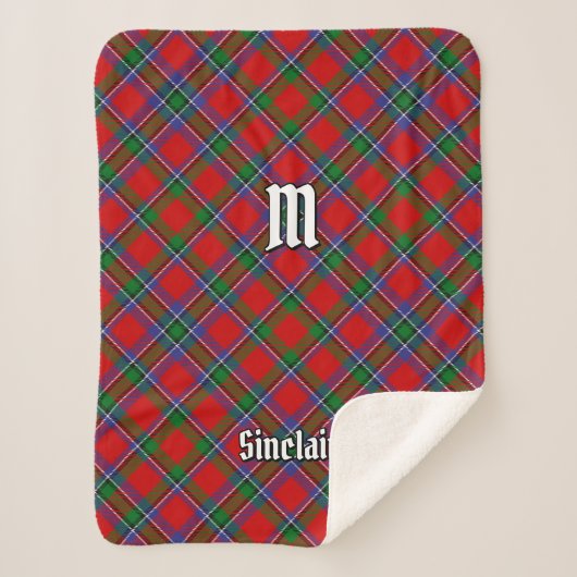 Clan Sinclair Tartan Sherpa Deken (Voorkant)