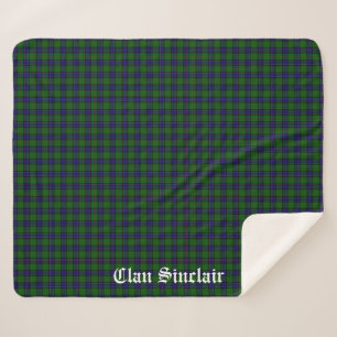 Clan Sinclair Tartan  Sherpa Deken