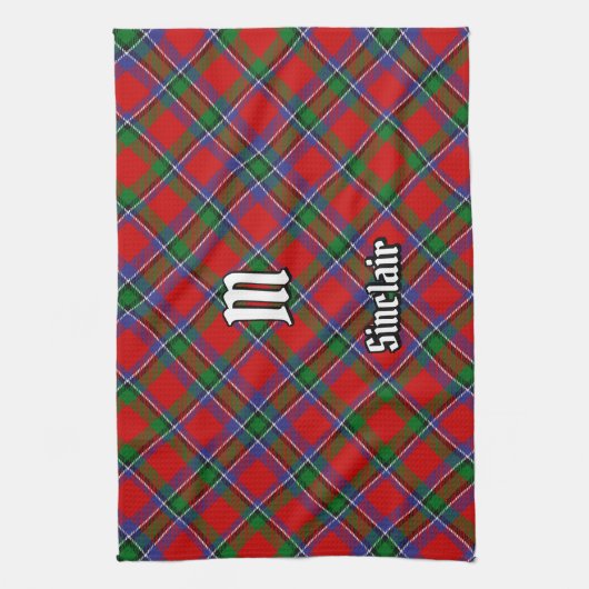 Clan Sinclair Tartan Theedoek (Verticaal)