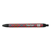 Clan Sinclair Tartan Zwarte Inkt Pen (Voorkant)