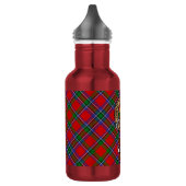 Clan Sinclair-wapen over rode tartan Waterfles (Links)