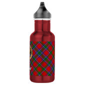 Clan Sinclair-wapen over rode tartan Waterfles (Rechts)