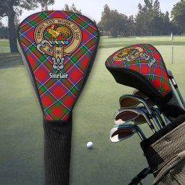 Clan Sinclair Wapen over Tartan Golfheadcover