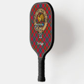 Clan Sinclair wapenschild over tartan Pickleball Paddle (Links)