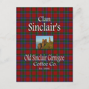 Clan Sinclair's Old Sinclair Girnigoe Coffee Co. Briefkaart