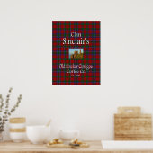 Clan Sinclair's Old Sinclair Girnigoe Coffee Co. Poster (Keuken)