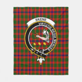 Clan Skene Modern Tartan Fleece Deken (Voorkant)