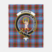 Clan Skirving Tartan Pset Fleece Deken (Voorkant)