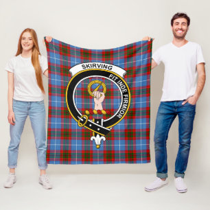 Clan Skirving Tartan Schotlandse ruit Fleece Deken