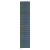 Clan Smith Donkerblauw en Groen Schots Tartan Korte Tafelloper (Voorkant)