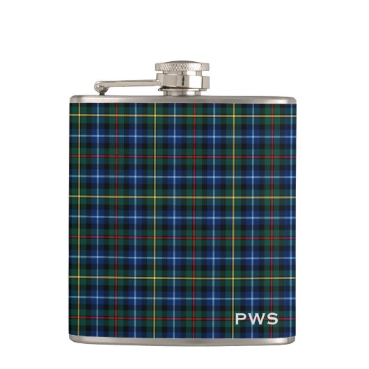 Clan Smith Tartan Monogram Heupfles (Voorkant)