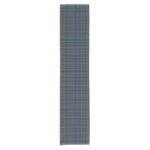 Clan Stevenson Heldergroene Schotse Tartan Korte Tafelloper (Voorkant)