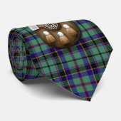 Clan Stevenson Tartan en Sporran Stropdas (Opgerold)