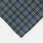 Clan Stevenson Tartan Fleece Deken (Hoek)