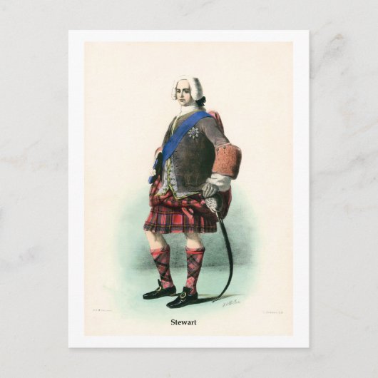 Clan Stewart Briefkaart (Voorkant)