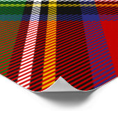 Clan Stewart Crest over Royal Tartan Poster (Hoek)