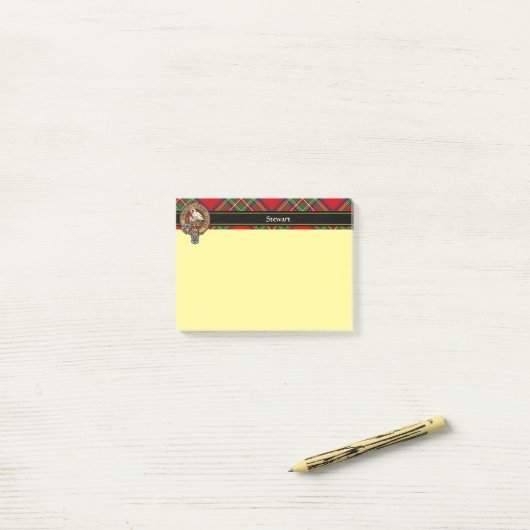 Clan Stewart Crest Post-it® Notes (Op bureau)