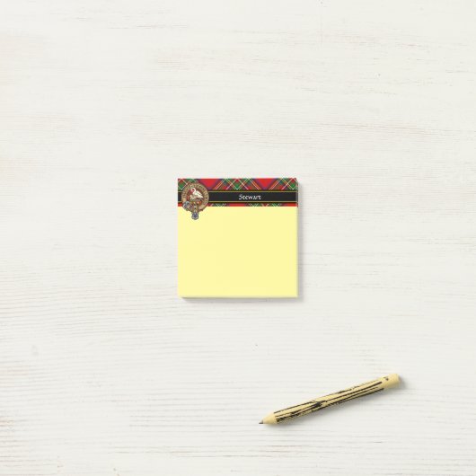 Clan Stewart Crest Post-it® Notes (Op bureau)