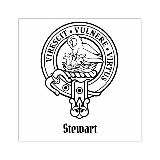 Clan Stewart Crest Rubberstempel (Afrduk)