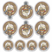 Clan Stewart Crest Sticker Set (Voorkant)