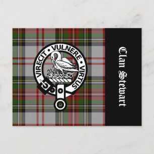 Clan Stewart Crest & Tartan Briefkaart