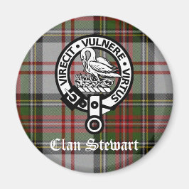 Clan Stewart Crest & Tartan Magnet