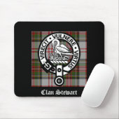 Clan Stewart Crest & Tartan Muismat (Met muis)