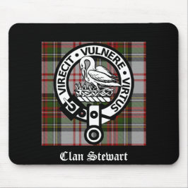 Clan Stewart Crest & Tartan Muismat