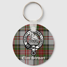 Clan Stewart Crest & Tartan Sleutelhanger