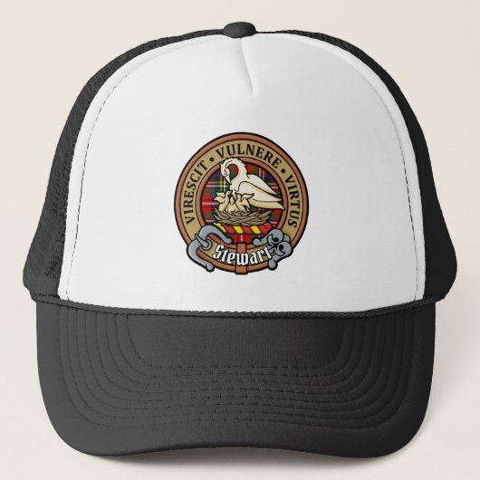 Clan Stewart Crest Trucker Pet (Voorkant)