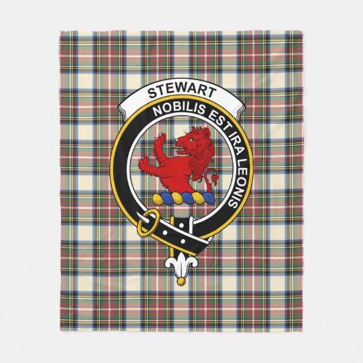 Clan Stewart Dress Ancient (Stuart) van Bute Tarta Fleece Deken (Voorkant)