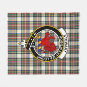 Clan Stewart Dress Ancient (Stuart) van Bute Tarta Fleece Deken (Voorkant (Horizontaal))