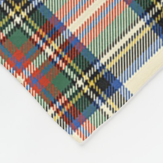Clan Stewart Dress Ancient (Stuart) van Bute Tarta Fleece Deken (Hoek)