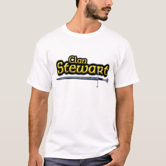 Clan Stewart Geïnspireerd Schots T-shirt (Voorkant)